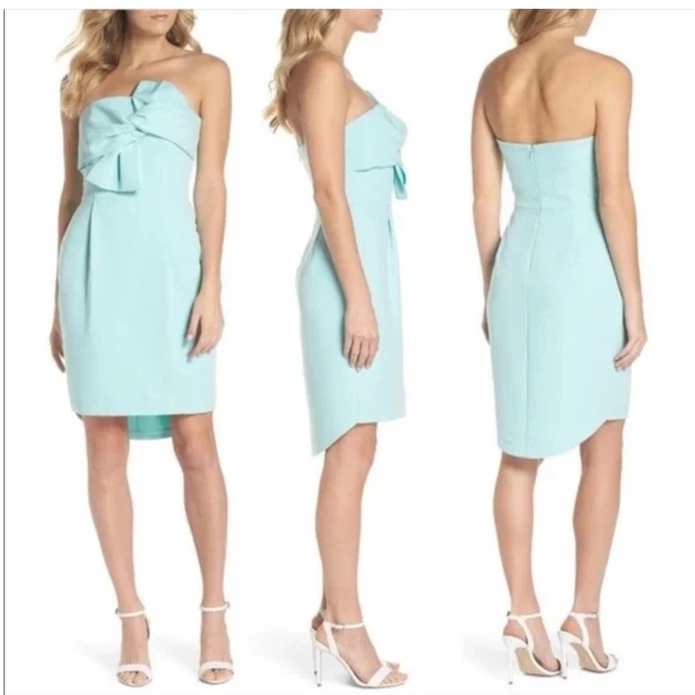 ADELYN RAE | Krissy Aqua Mint Green | Strapless Dress |
Large